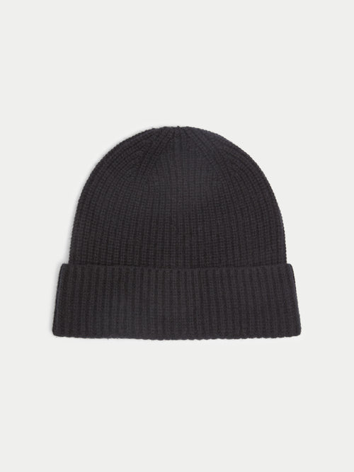 Wool Cashmere Hat | Black
