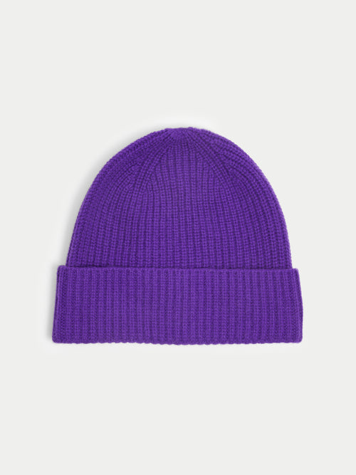 Wool Cashmere Hat | Purple