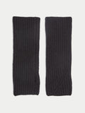 Wool Cashmere Mittens | Black
