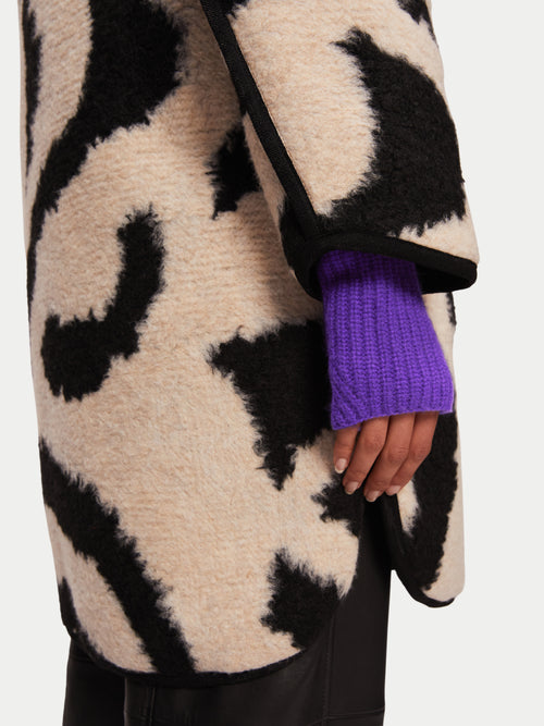 Wool Cashmere Mittens | Purple