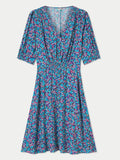 Vintage Ditsy Tea Dress | Blue