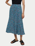 Vintage Ditsy Midi Skirt | Blue