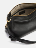Ava Pebble Leather Crossbody | Black