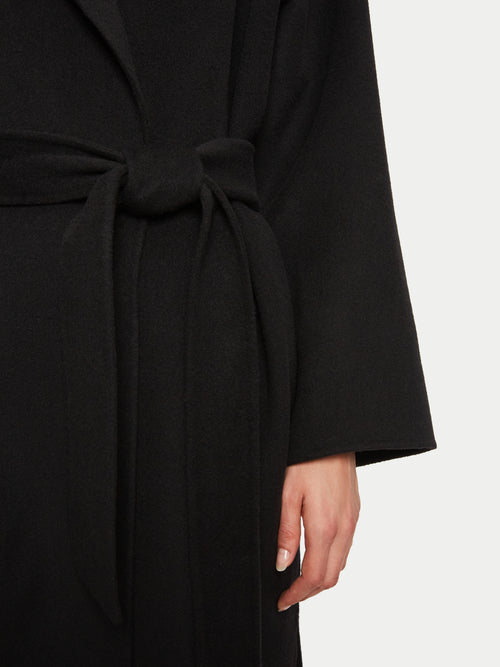 Long Double Faced Coat | Black