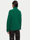 Soft Wool Rib Jumper | Green