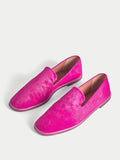 Elie Calf Hair Leather Loafer | Pink