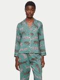 Leopard Cotton Pyjama | Green