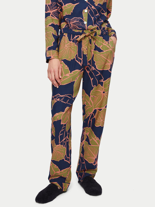 Palm Leaf Pyjama | Navy