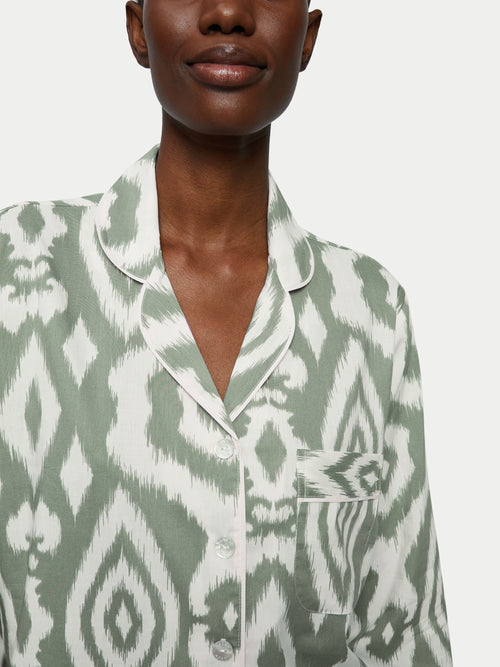 Ikat Cotton Pyjama | Green