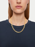 Square Link Chain Necklace | Gold