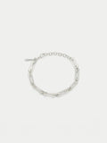 Square Link Chain Bracelet | Silver