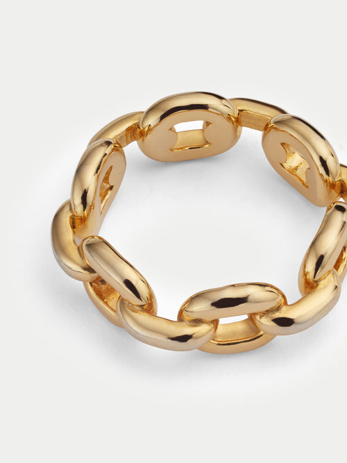 Oval Chain Ring | Gold