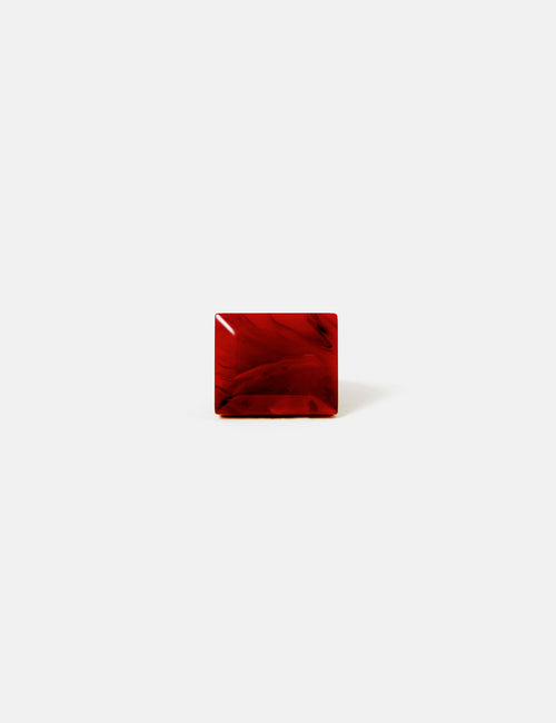 Square Resin Ring | Red