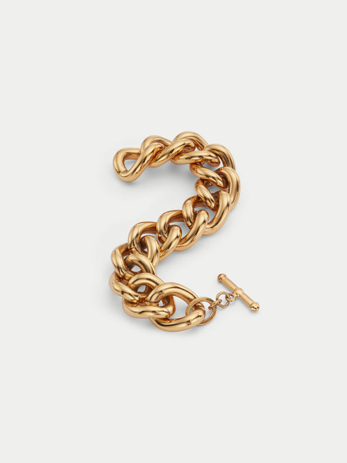 Oversized Chain Link Bracelet | Antique Gold