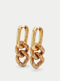 Oversized Chain Drop Earring | Antique Gold