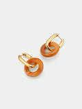 Resin Ring Drop Earring | Neutral