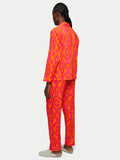 Ikat Cotton Pyjama | Orange