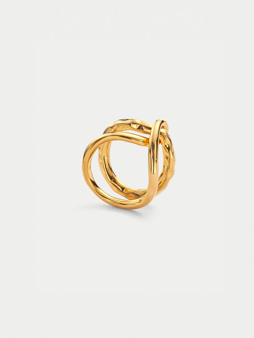 Fine Rope Twist Ring | Gold