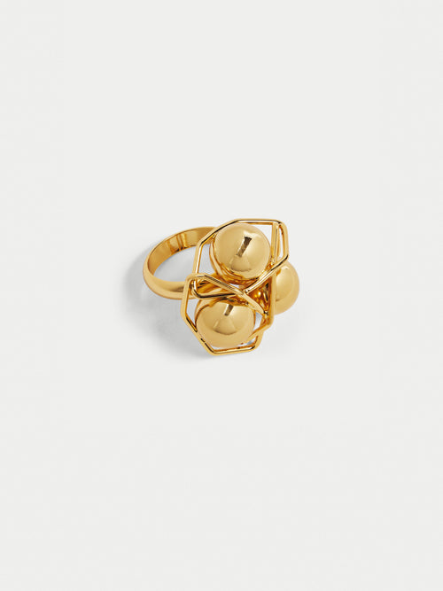 Atom Cluster Ring | Gold