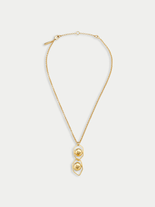Atom Necklace | Gold
