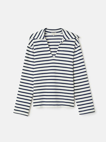 Breton Stripe Sweatshirt | Navy – Jigsaw