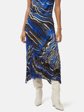 Terrain Silk Viscose Skirt | Blue