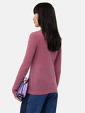 Tencel Wool Long Sleeve Top | Pink