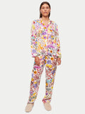 Midnight Garden Satin Pyjama | Cream