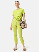 Slim Leg Cotton Chino | Green