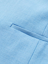 Hopsack Tailored Waistcoat | Blue