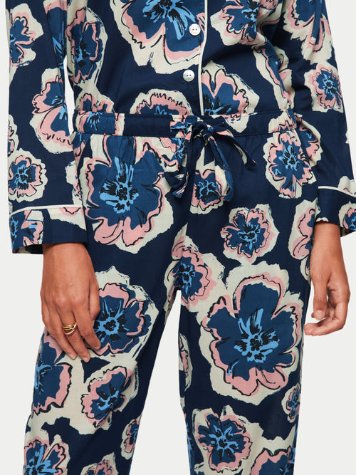 Collage Floral Pyjama | Navy