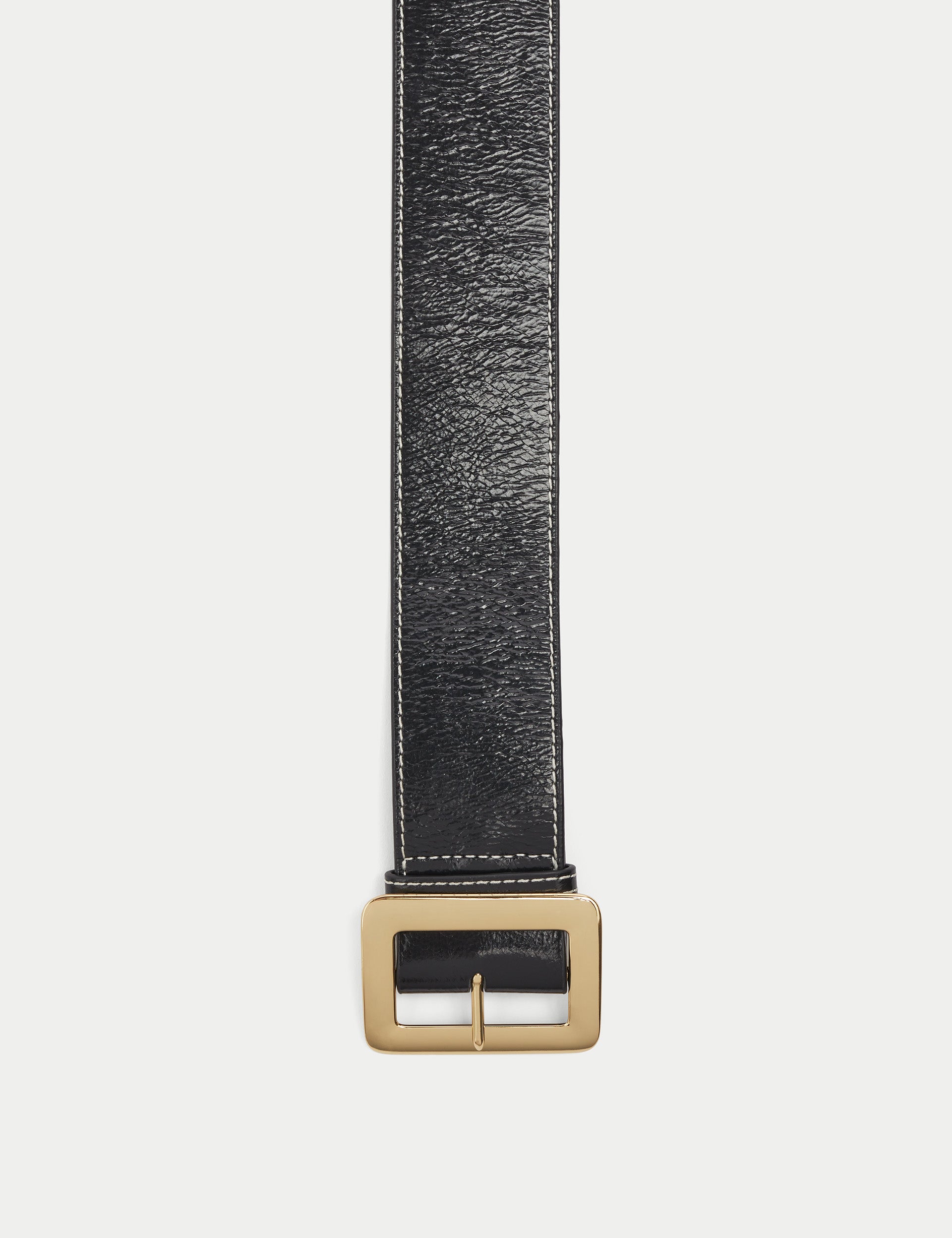Zoey Patent Leather Belt | Black – Jigsaw