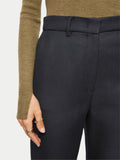 Nevis Wool Twill Trouser | Black