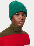 Wool Rib Beanie | Green
