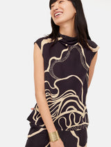 Sharan Ranshi Silk Top | Purple