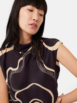 Sharan Ranshi Silk Top | Purple