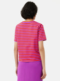 Heavy Cotton Stripe T-shirt | Red
