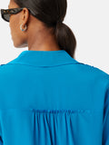 Silk Long Sleeve Blouse | Blue