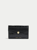 Katie Mini Croc Leather Bag | Black