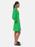 Textured Short Dress | Green