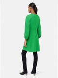 Textured Short Dress | Green