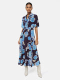Sharan Ranshi Midi Dress | Blue