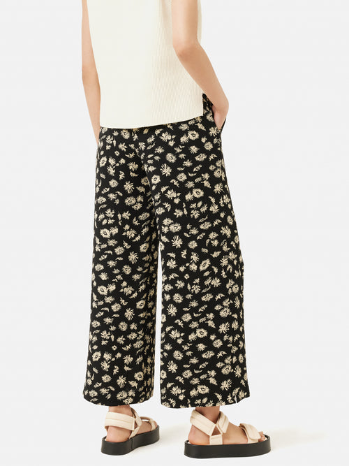 Aster Floral Palazzo | Black