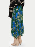Sharan Ranshi Asymmetric Skirt | Green