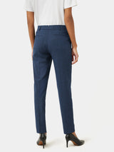 Portofino Palmer Check Trouser | Navy
