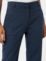 Portofino Palmer Check Trouser | Navy