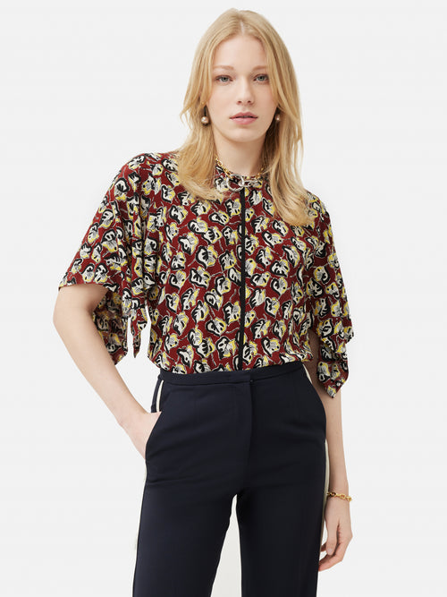 Collagerie Fig Leaf Top | Red