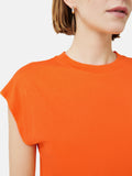 Whitney High Neck T-shirt | Orange