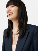 Irish Linen Gibson Blazer | Navy