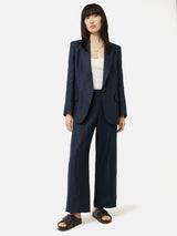 Irish Linen Gibson Blazer | Navy